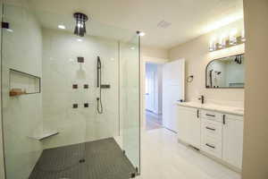 Main floor master shower