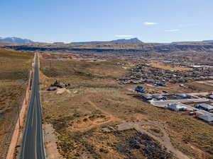 Bird's eye view featuring a mountain view