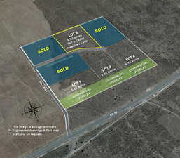 Rough overlay of plat on land