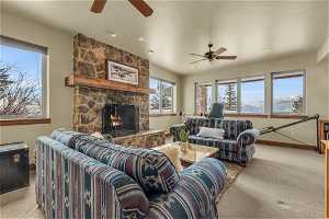 Family Room w/ gas fireplace