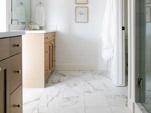 Primary Bathroom with two sinks