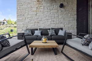 View of living area