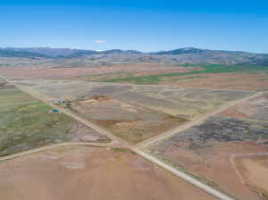 Bird's eye view with a rural view and a mountain view