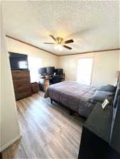 Spacious bedroom #2 with new laminate flooring.