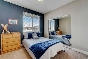 Upstairs bedroom with mountain views!
