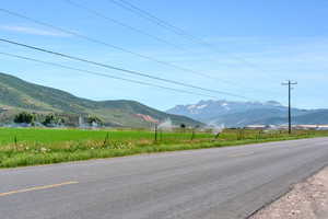 Mountain view featuring a rural view