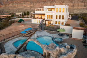 View of pool with a patio