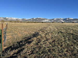 Mountain view with a rural view