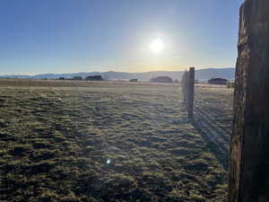 Mountain view with a rural view