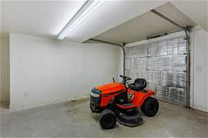 lower level utility garage accessible from interior.