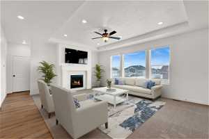 Large Family room with views - AI Staged