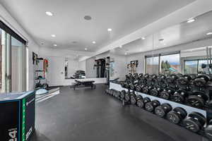 View of exercise room