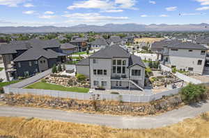 Exterior space with a mountain view