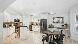 Kitchen and dining area