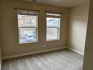 View of carpeted empty room