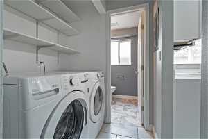 North unit Washer and dryer included