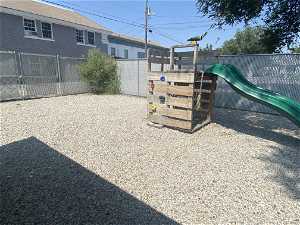 xeriscape with rear access to property