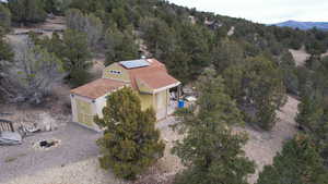 Aerial view of the bunkhouse