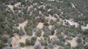 Aerial view looking NE from the bunkhouse