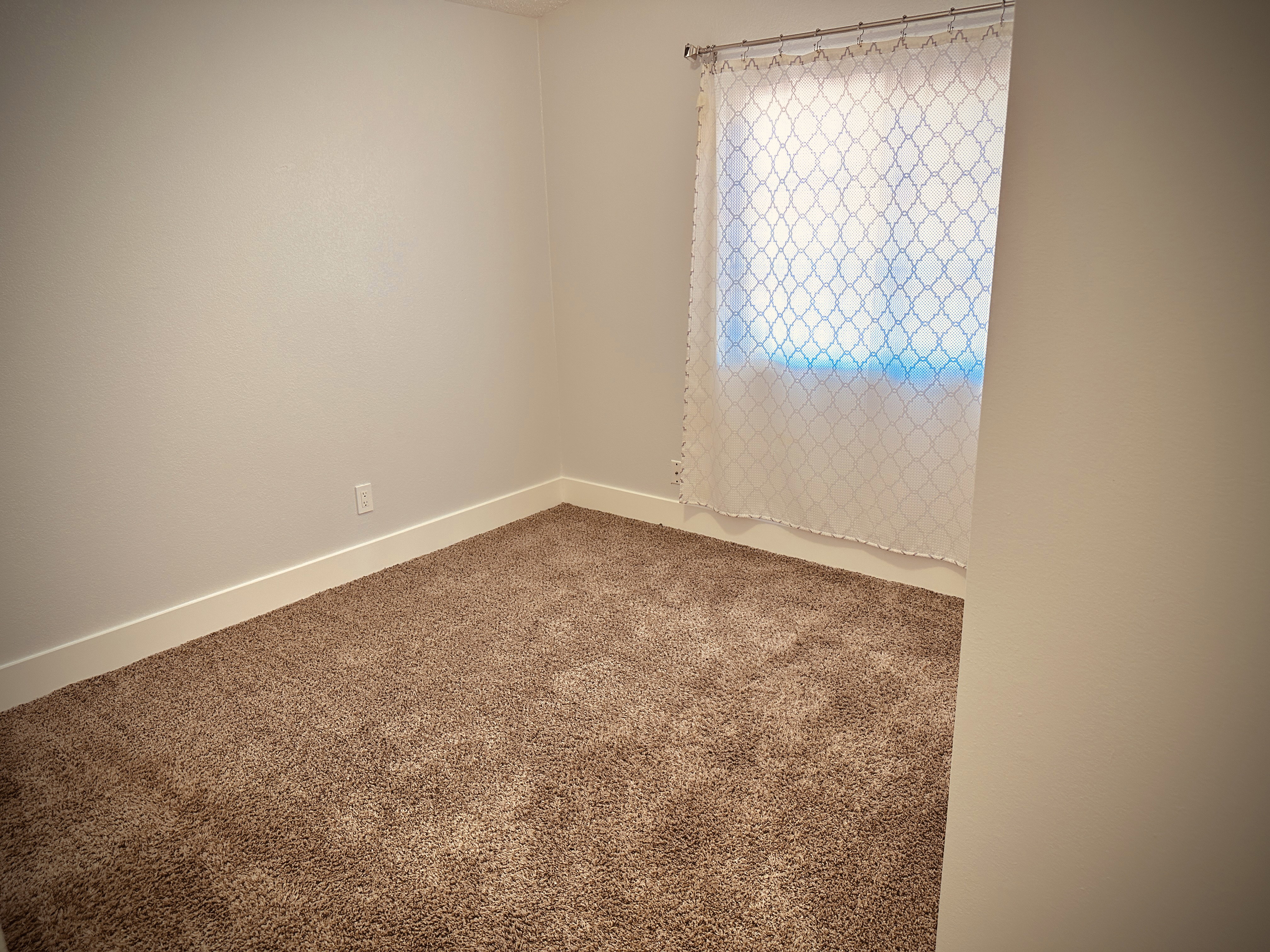 Unfurnished room featuring carpet flooring