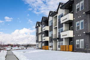 Exterior of building featuring a mountain view