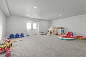 Playroom, office with own entrance, theater, family area, etc