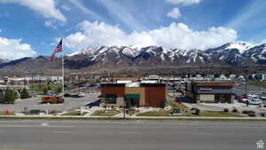 View of retail property across the highway to the east