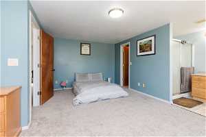 primary bedroom with 3\4 bath upstairs