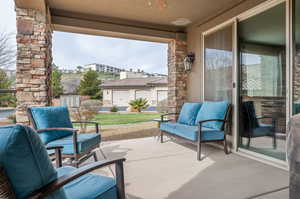 View of covered patio