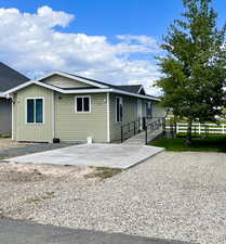 View of front of house featuring a patio area