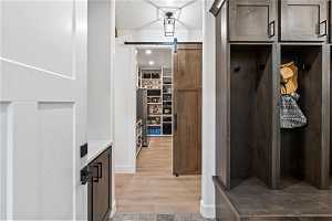Easy access to butler's pantry from garage mudroom