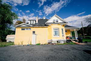 View of rear view of property