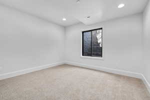 View of carpeted empty room