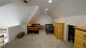 Loft storage area that is conditioned