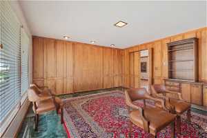 Wood Paneled Office/Library