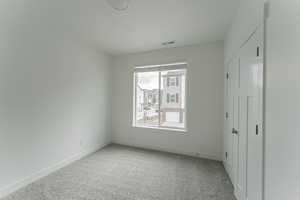 View of carpeted empty room