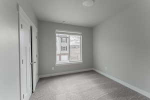 View of carpeted empty room