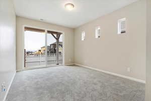 View of carpeted empty room