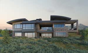 Exterior Rendering - Back of Home
