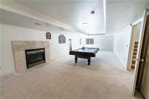 Downstairs very large Family Room w/ Pool Table included