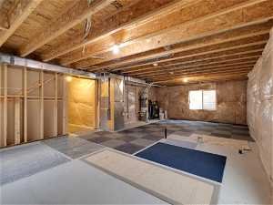Basement with water heater & room to grow & add additional space