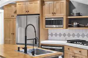 4 door Fridge, Stainless Steel Microwave, Double Convection Oven, Reverse Osmosis Drinking Water