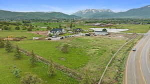 View of lot from northeast corner featuring mountainous views