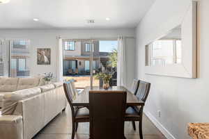 View of dining area