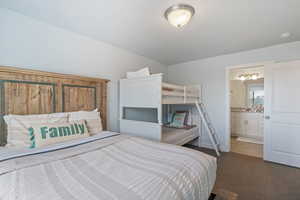 Bedroom featuring ensuite bathroom