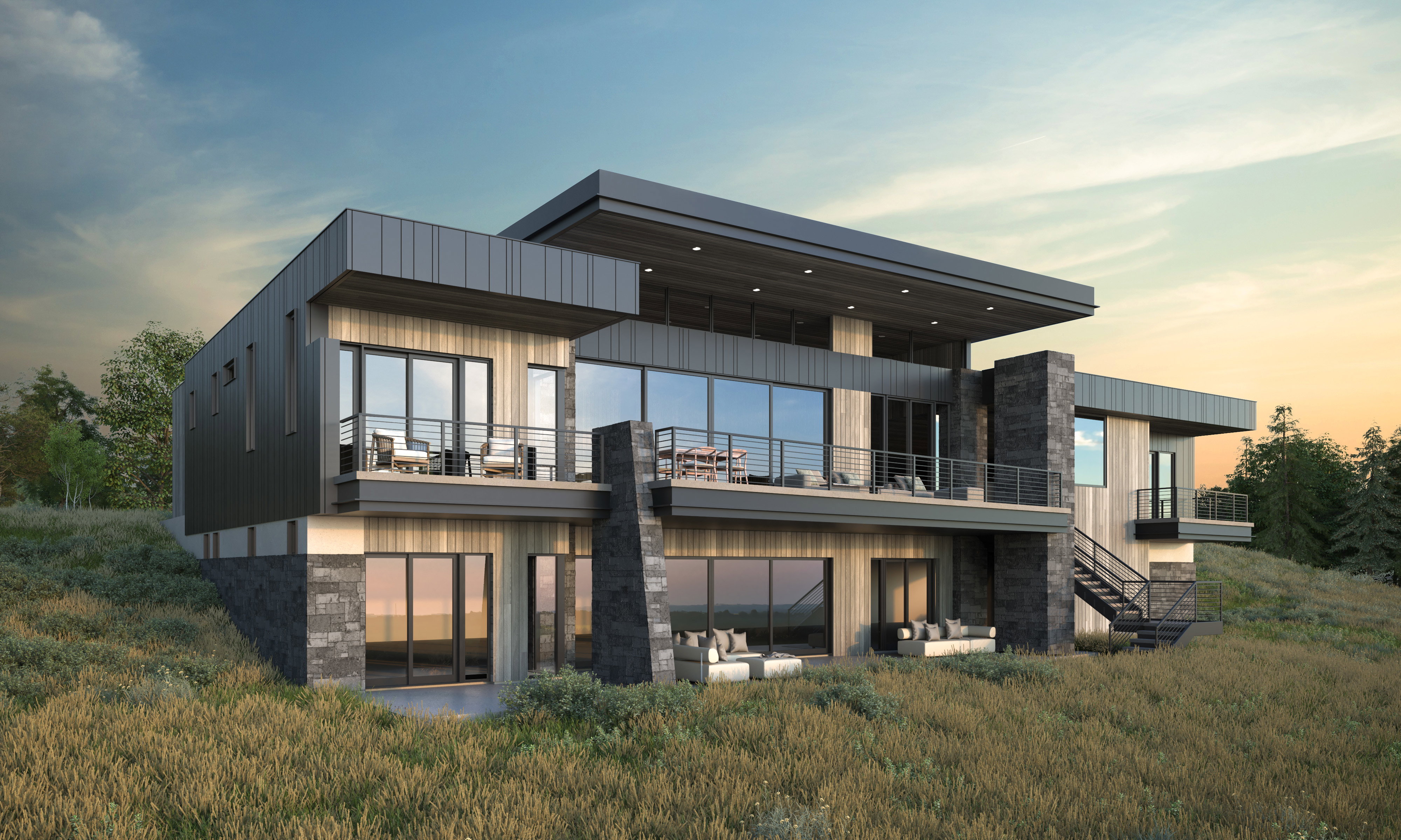 Exterior Rendering - Back
