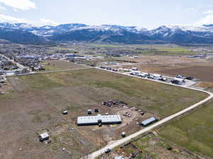 Bird's eye view with a rural view and a mountain view