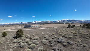 View of mountain feature with a rural view