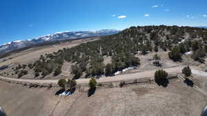 Property view of mountains featuring a rural view