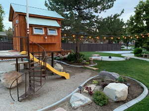 Playhouse and Sideyard view